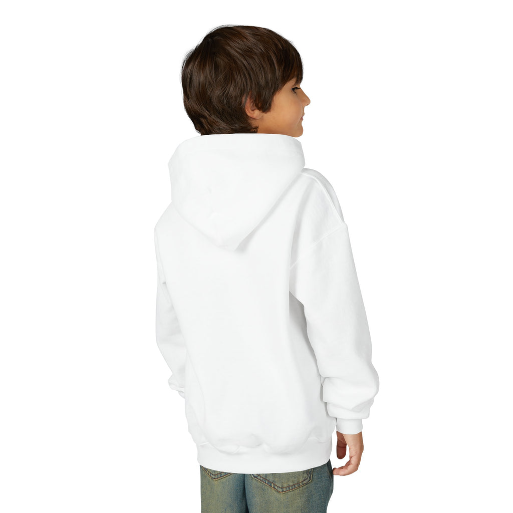 Youth Hooded Sweatshirt | Swedish Flag on Nebraska Outline