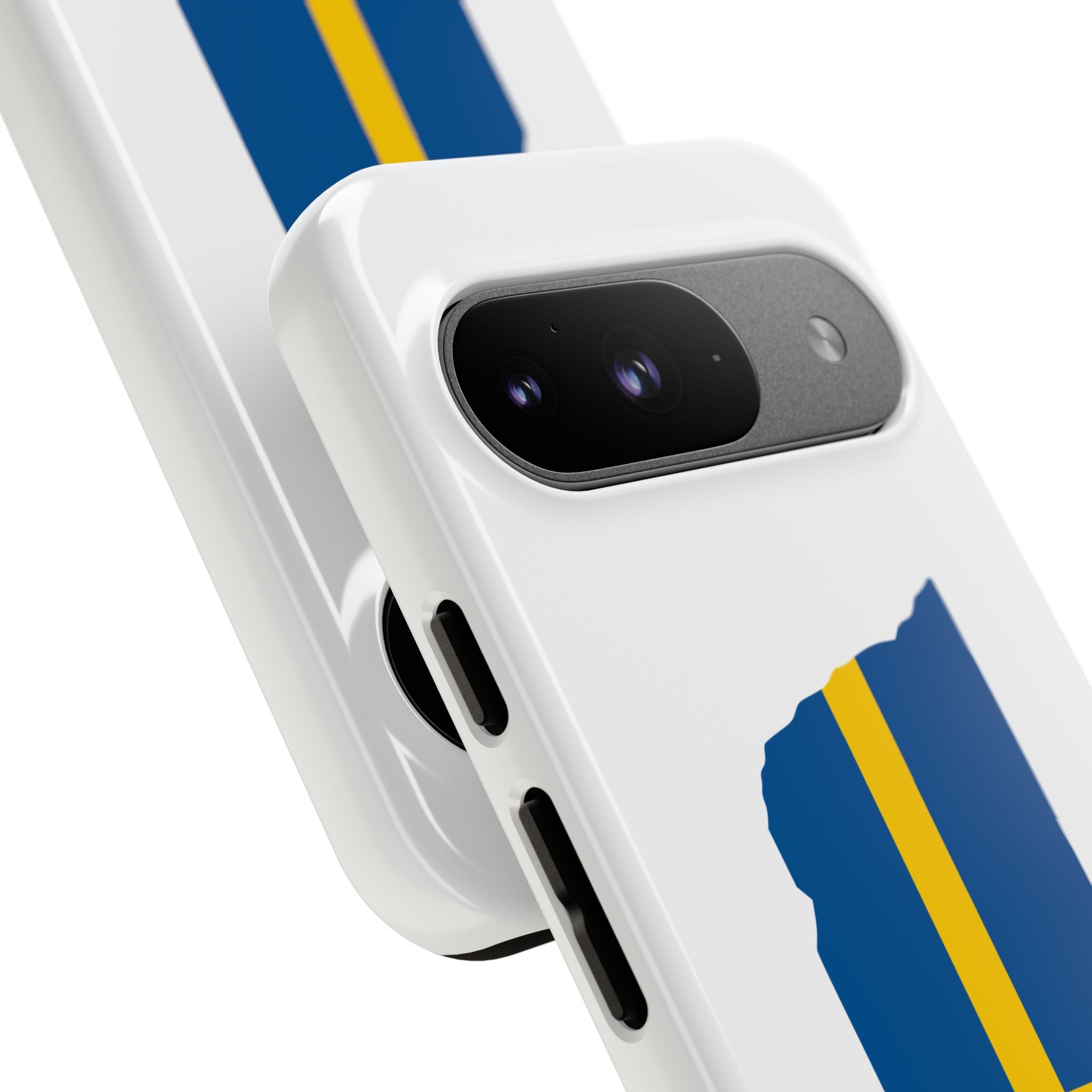 Tough Protective Phone Case | Swedish Flag on Nebraska Outline