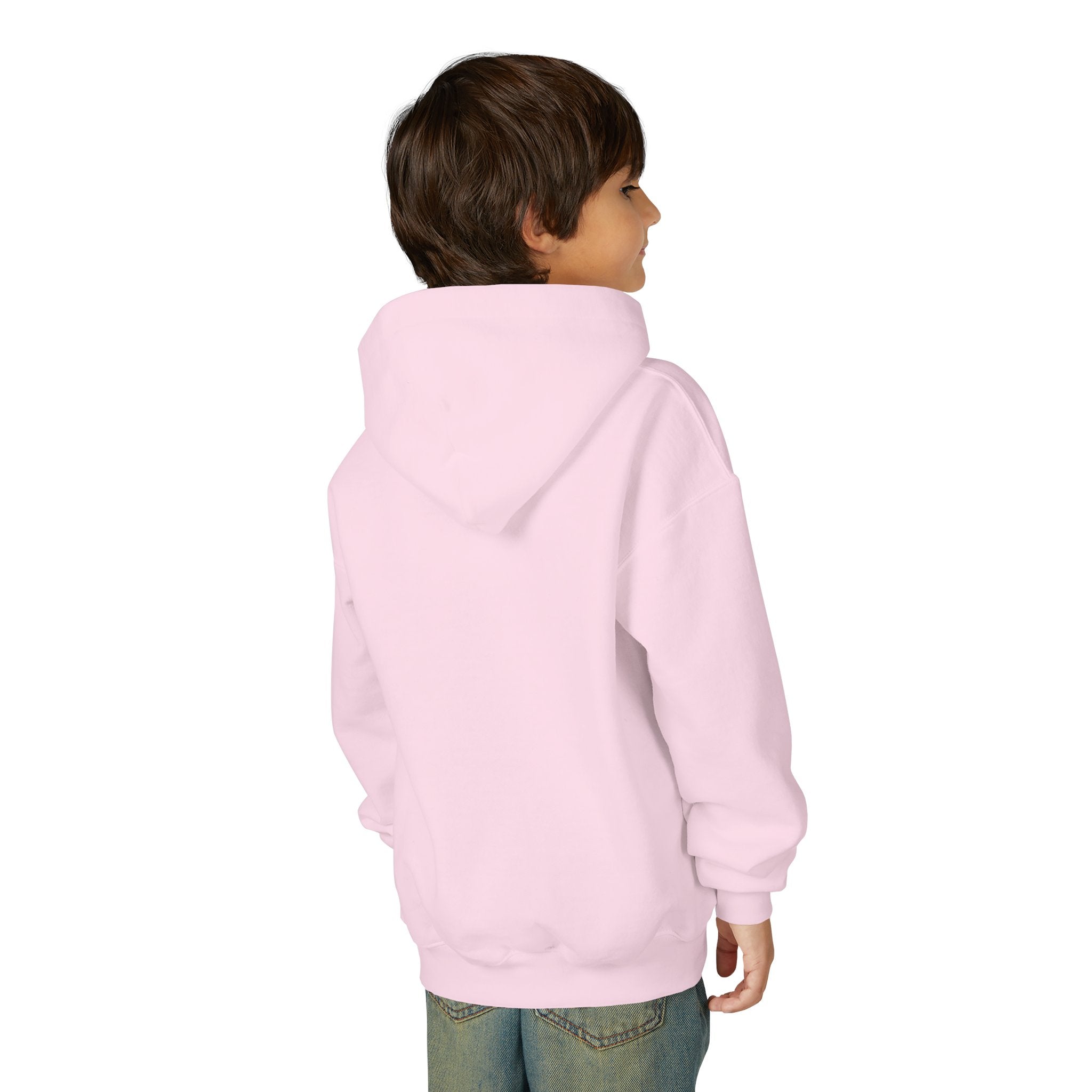 Youth Hooded Sweatshirt | Swedish Flag on Nebraska Outline