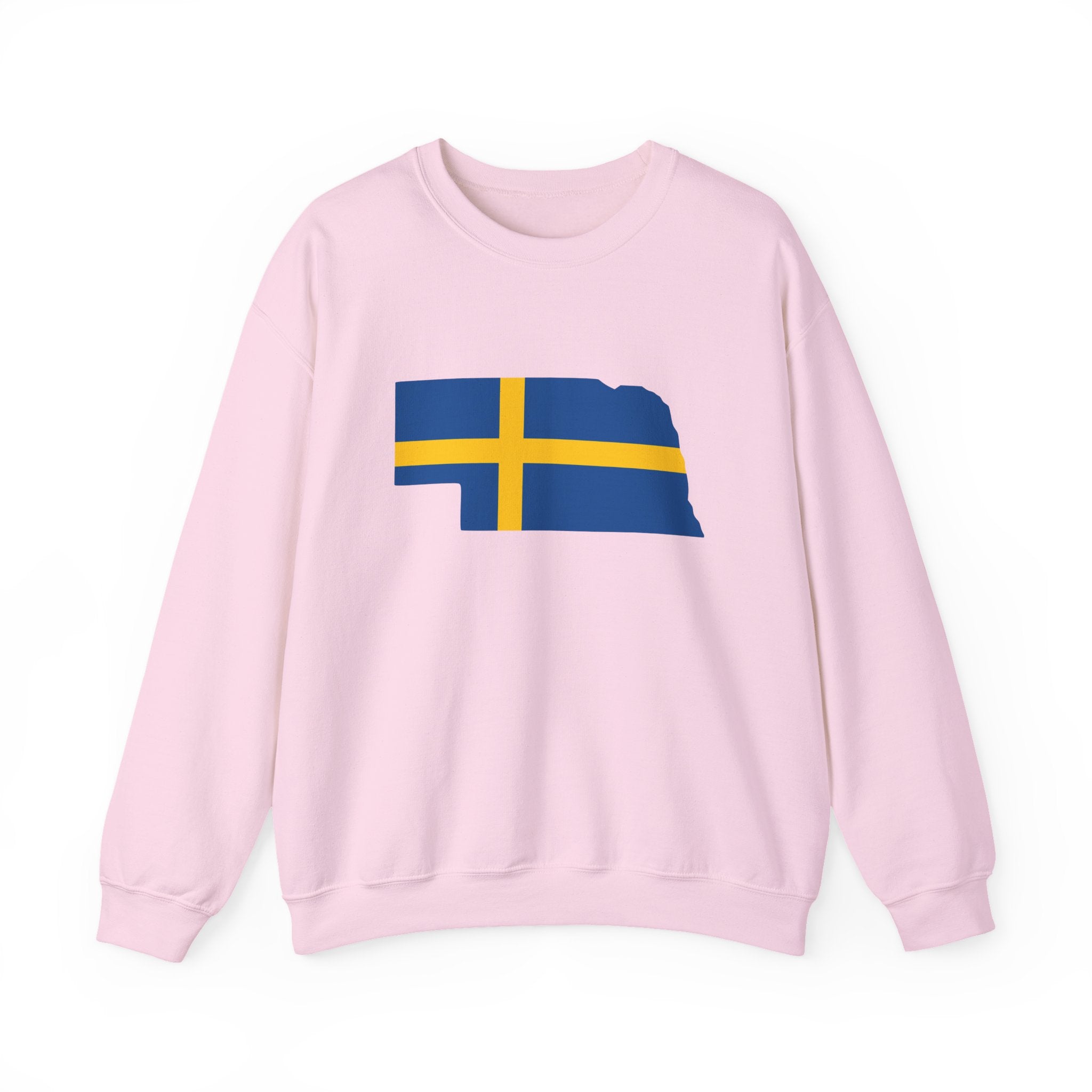 Sweden Flag on Nebraska Outline | Heavy Sweatshirt