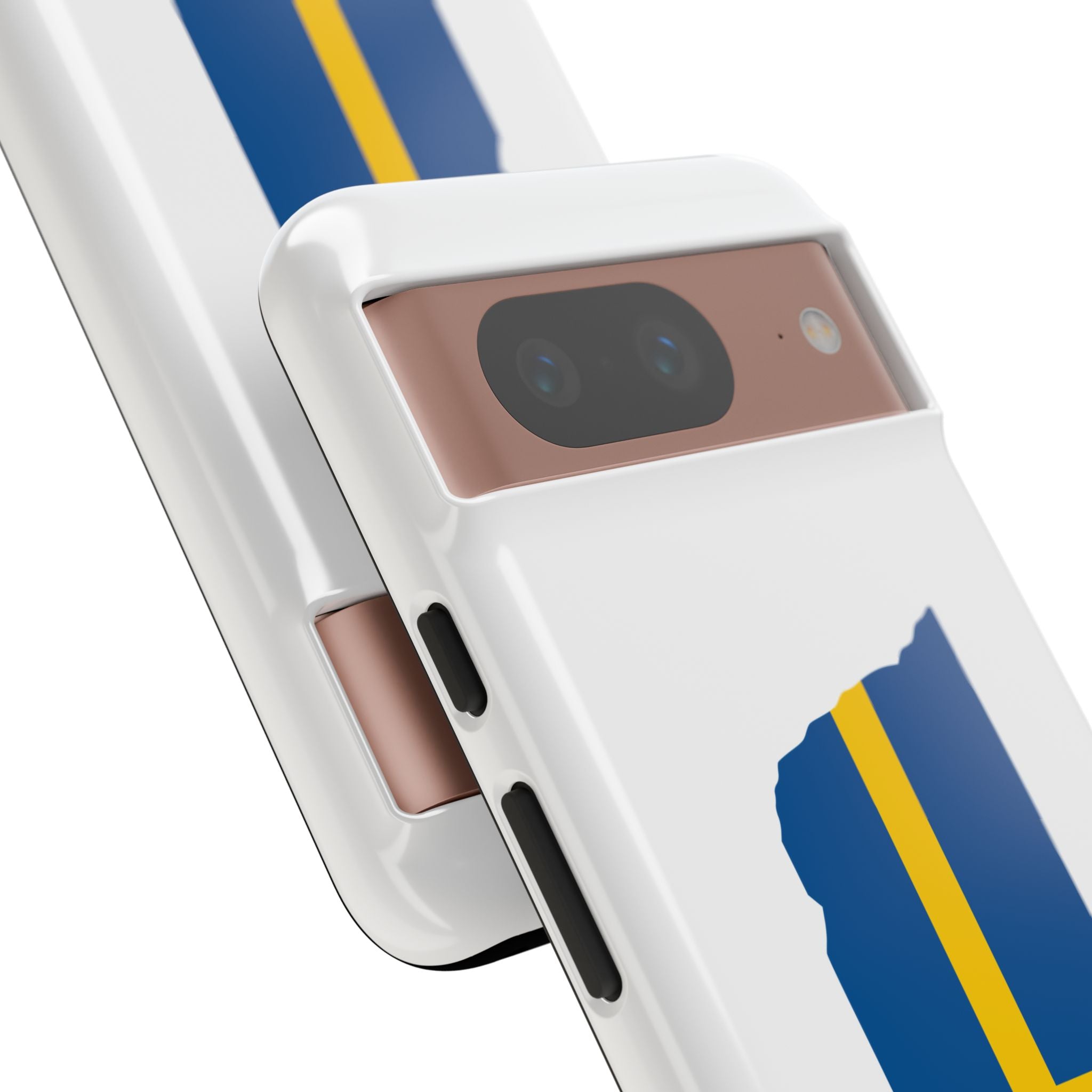 Tough Protective Phone Case | Swedish Flag on Nebraska Outline