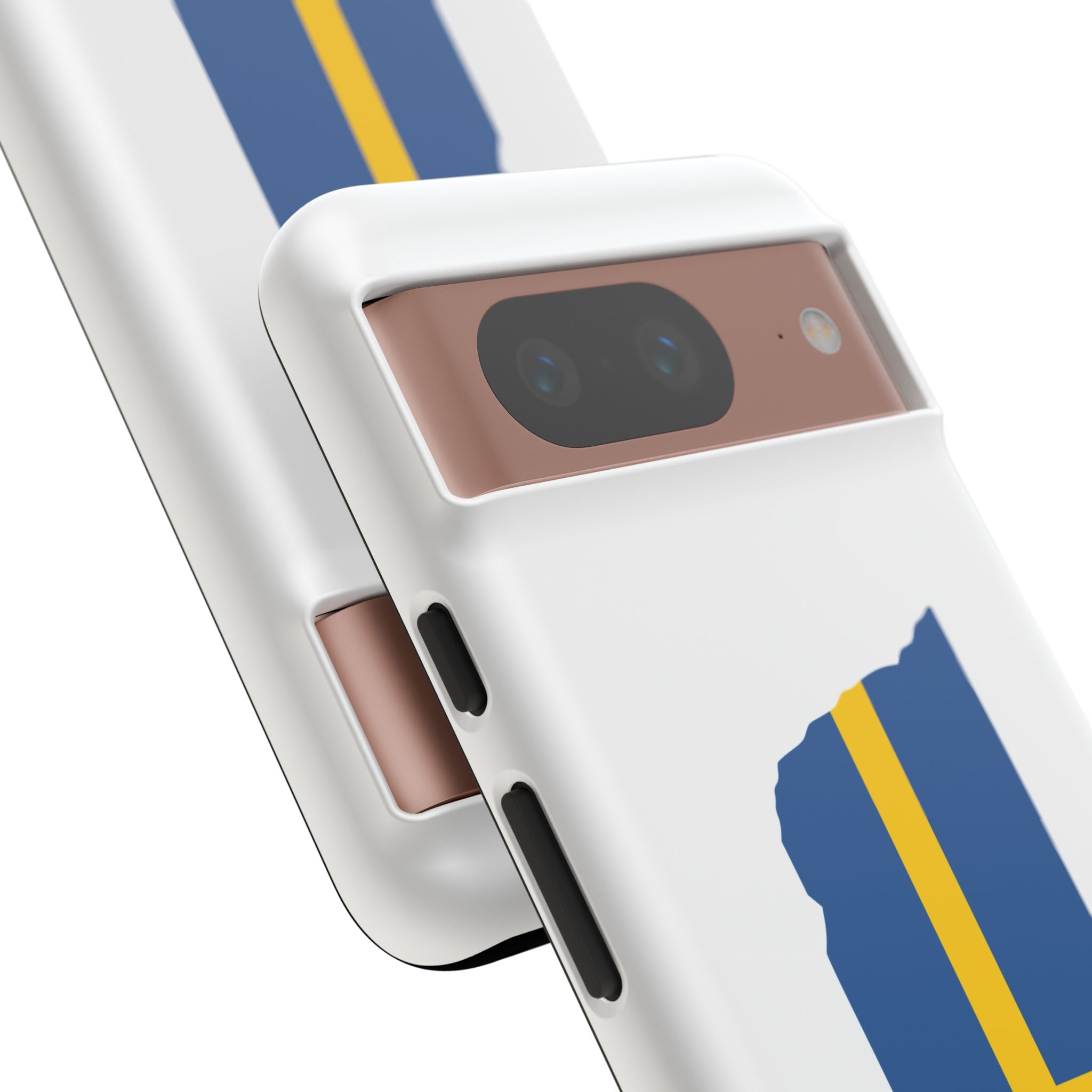 Tough Protective Phone Case | Swedish Flag on Nebraska Outline