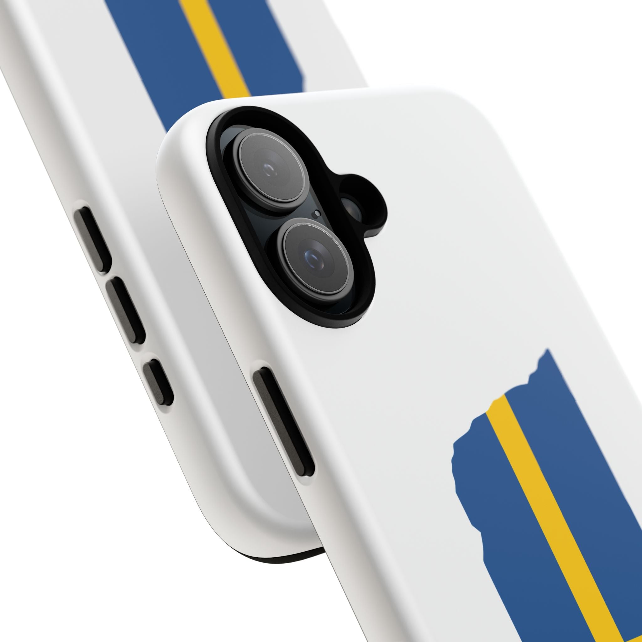 Tough Protective Phone Case | Swedish Flag on Nebraska Outline