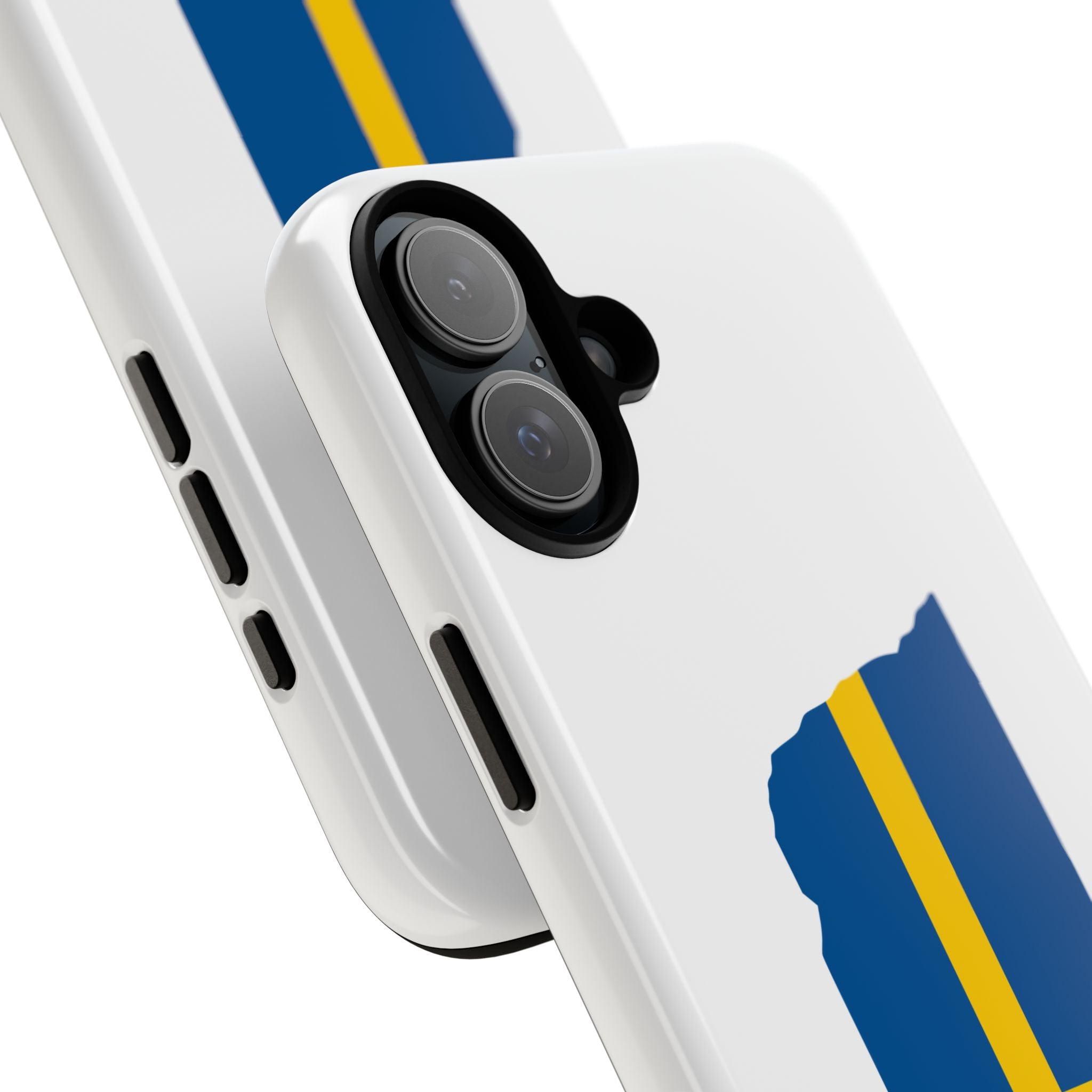 Tough Protective Phone Case | Swedish Flag on Nebraska Outline