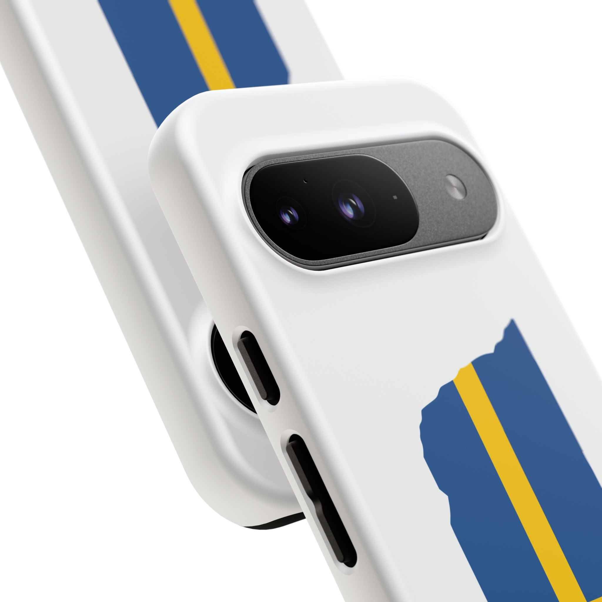 Tough Protective Phone Case | Swedish Flag on Nebraska Outline